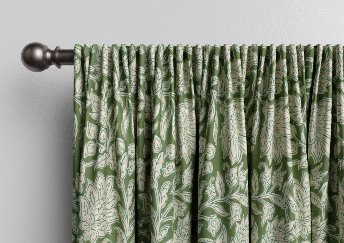 Land & Shore Rowallane, Green - Made to Measure Curtains - Image 9
